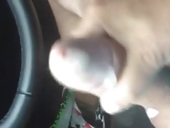 Cum in the car
