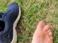 Nuzzle my perspiring soles after a long hike