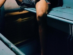 Parent in teach masterbating his giant unshaved long wonderful rod