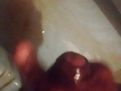 Tamil boy doing handjob in bathroom