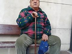 The bulge of an old man in the street 3