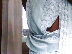 Chalani in sexy osari dress