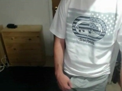 Cute nerdy boy cum to face on webcam22