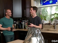 Daddy fucks his son's friend