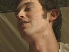 Blowjob triangle with three sexy twinks