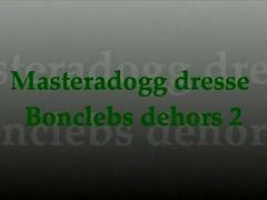 Masteradogg training Bonclebs outside