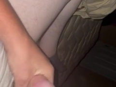 Firm manmeat in mild white panty