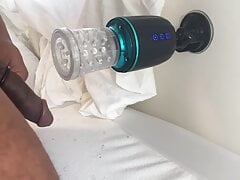 Automasturbator Milking My Big Black Cock to a Big Moaning Cumshot
