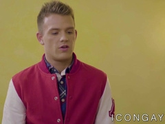 Delicious young stud bangs BF with his massive cock