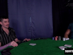 Jack Hunter loses his ass to muscular Brogan in high stakes poker game