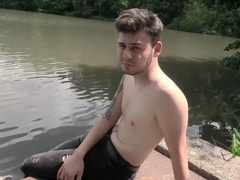 Vojta Chills By The Pond And A Random man Passes Offers Him Money To boink His arse - BigStr