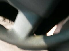 Masturbating with cock vibe in my car (public)