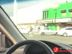 Guy blows me in my car after seeing me jacking