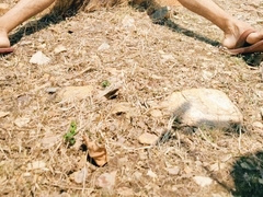 Cool Muslim folks naked outdoor jizz