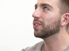 Athletic jock hairdresser pounded by stud