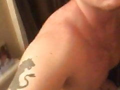 I love jerking my big cock and white ass