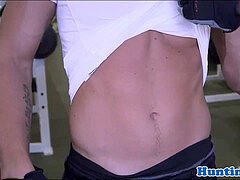 fitness lad assfucked in gym locker apartment