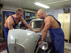 Randy cock gargling boy takes cum-shot after sucking cock and getting ass rammed