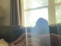 DadBodGod wanks big black cock while home alone