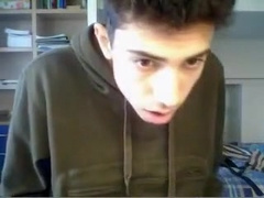 Str8 Italian Boy With Huge Cock Masturbation On Cam