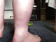 Anal gaping with a cucumber