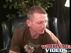 Manly mature amateur cums hard after stroking his cock