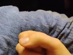 Spunking in my sofa alone, in desperate need for a buddy, my jizz is being wasted