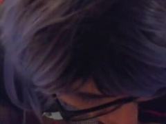 BBC cums in mouth of white sissy fag5555