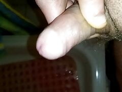 piss in the shower