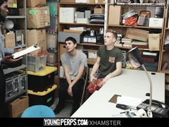YoungPerps - Security Jams His BIG BLACK COCK Inwards 2 Young Perps