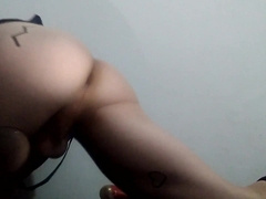 young nymph examining fuck stick