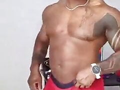 Big cock black bodybuilder