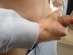 Twink Andy Taylor gets dirty in public while teasing and jerking off