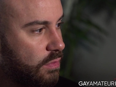 Cock riding and erotic flip flop fuckingÂ  by hairy stud Bruno Max and hot Pierce Paris