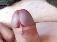 Uncut cum shot