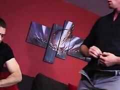 Domino hunk strikes sub balls and toys him while filming