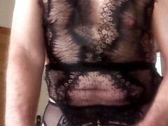 Slow motion sissy enjoying herself