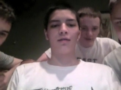 Three str8 boys cam show. 2 of them cum - more @ Gayboy.ca