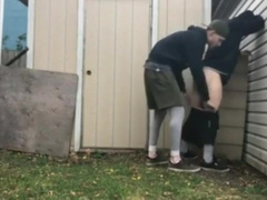 Fucking Behind The Shed