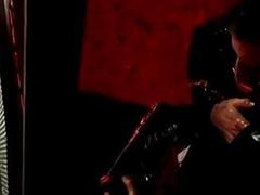 Pissing before wild stuffing for jocks