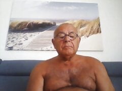 grandpa cum on webcam