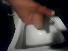 Wanking on Office's Bathroom