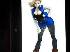 Android 18 cum tribute