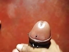 Pierced and ready. Cock massage.