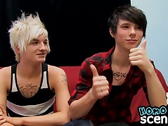 Real emo BFs Austin Mitchell and Dylan Scouville fucking