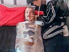 Breath Play Mummification, Electro CBT & Throatfuck