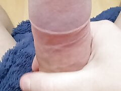 Guy fingering big dick