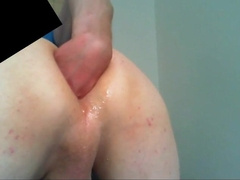 Self Ass-Fuck Handballing My Greased Up & Opened Up Crevasse