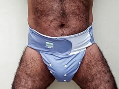 WEARING BLUE DIAPER LOOKING FOR A MOM WITH MILK.
