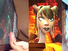 cum Tribute to Xantish (Draenei World of Warcraft Russian)